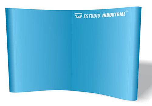 Fondo de prensa curvo